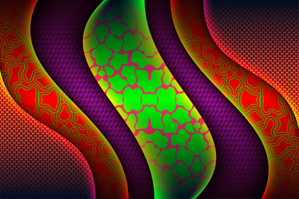 优雅的3d现代概念红色重叠阴影背景与线蓝色元素现实奢华剪纸风格商业展示布局图片下载