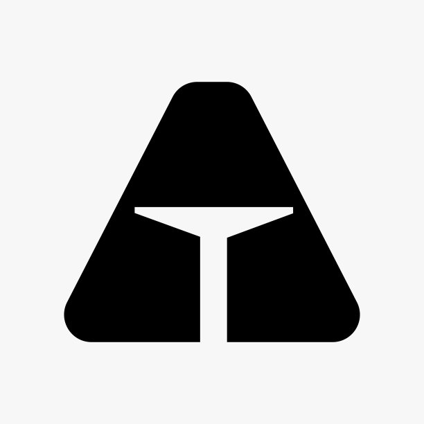 字母A门标志设计结合最小开门图标矢量模板图片下载