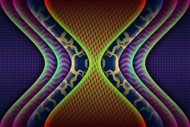 优雅的3d现代概念红色重叠阴影背景与线蓝色元素现实奢华剪纸风格商业展示布局图片下载