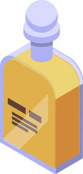 饮酒瓶图标等距龙舌兰杯图片下载