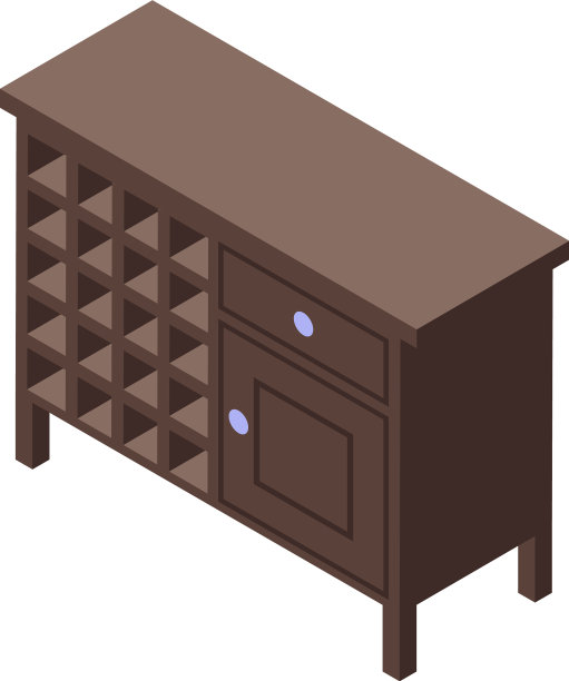 酒家具图标等距木柜图片下载