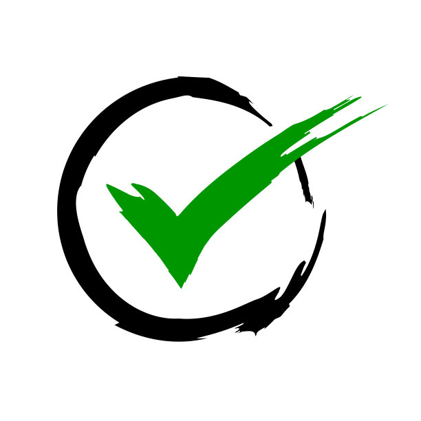 日文勾标记图标。向量。图片下载