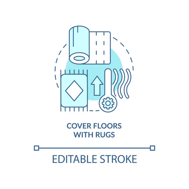 用绿松石概念图标覆盖地板图片下载