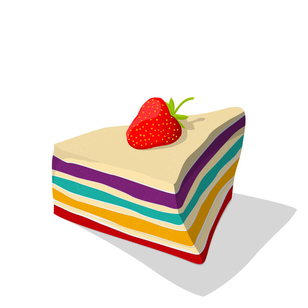 彩虹蛋糕图片下载