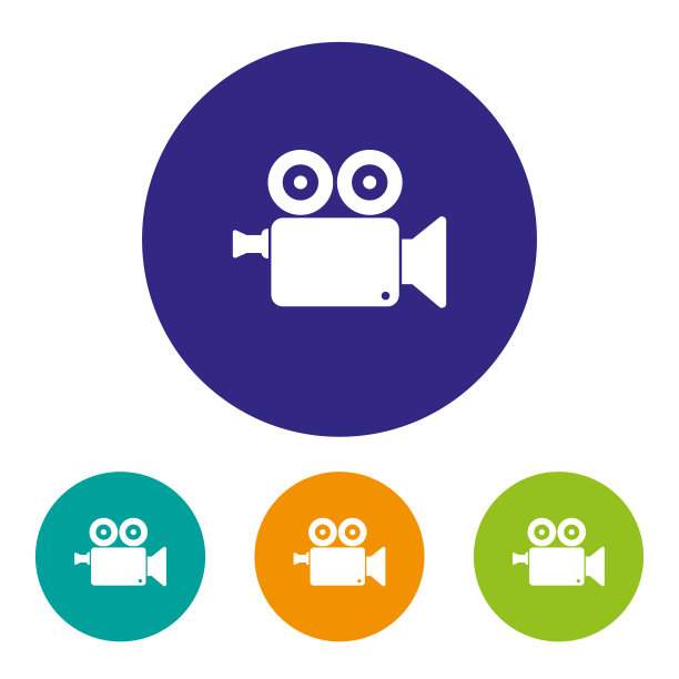 一个摄像机。图标。矢量图图片下载