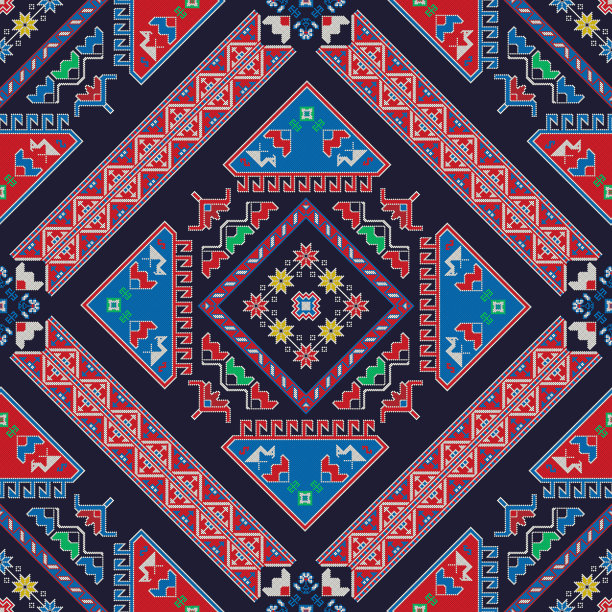 格鲁吉亚刺绣图案26图片下载