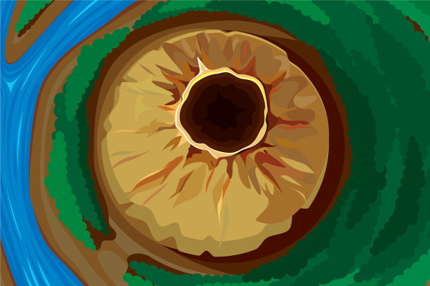 一个休眠火山图片下载