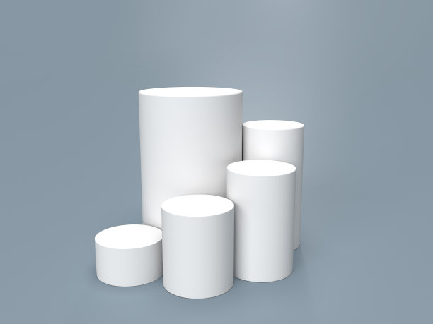 广告产品展示的工作室场景。产品演示显示。产品平台。模拟。3D插图。图片下载