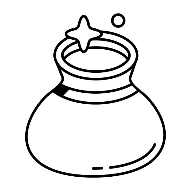 一个神奇的袋线等距图标图片下载