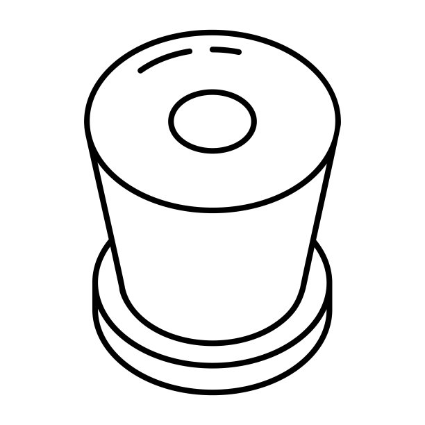 一个魔术师帽子可编辑线等距图标图片下载