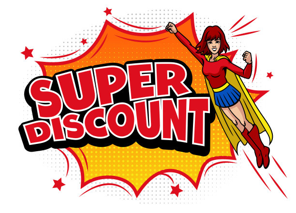 超级英雄超级优惠促销图片下载