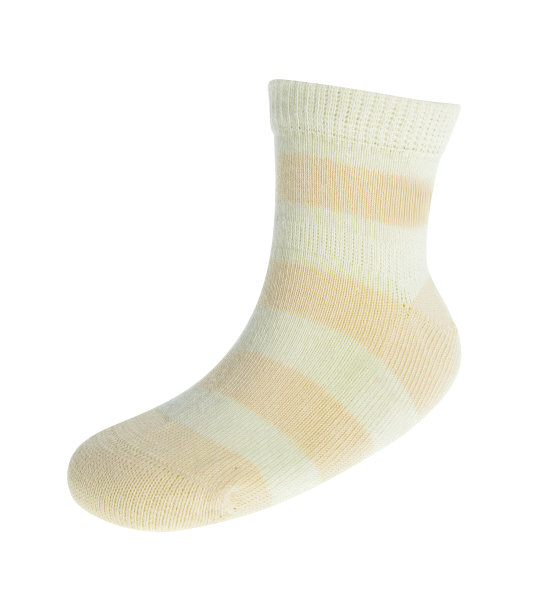 白色背景上的条纹袜子图片下载