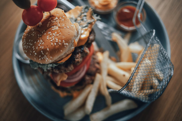 美味的汉堡图片下载