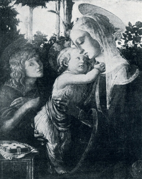 波提切利的《圣母与孩子与施洗者圣约翰》图片下载