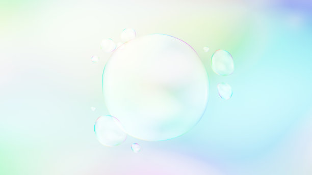 多个肥皂泡背景图片(彩色背景)图片下载