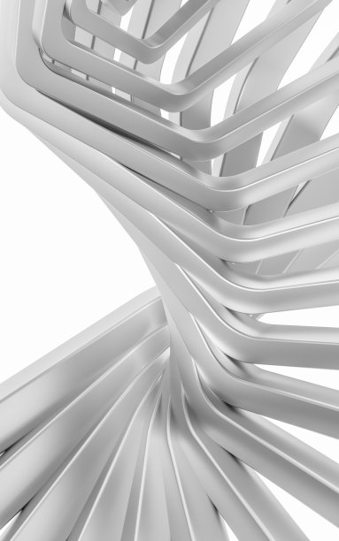 六边形金属框架，三维渲染。图片下载