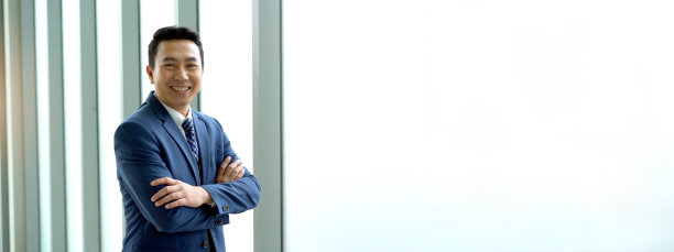 亚洲商人肖像。图片下载