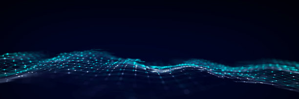 带有故障效应的未来数字波。网络空间噪音的概念。数字流失真。受损的信号。3 d渲染。图片下载