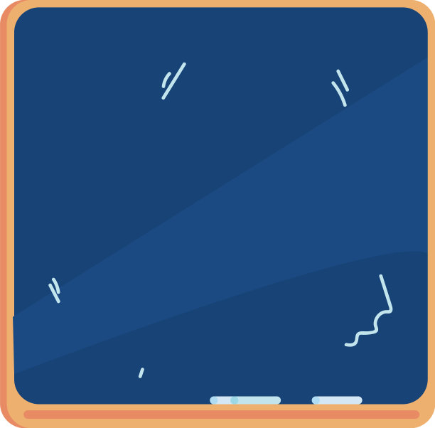 蓝色黑板设计图片下载