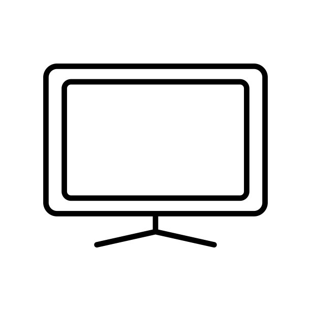 电视图标矢量设计模板图片下载