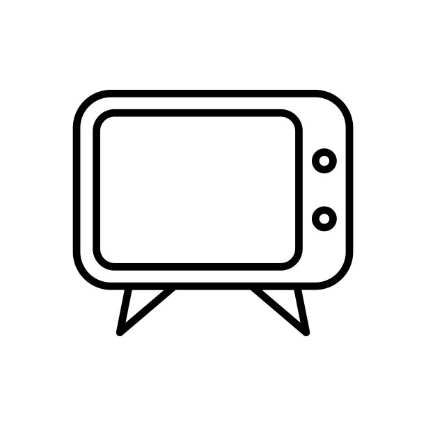 电视图标矢量设计模板图片下载