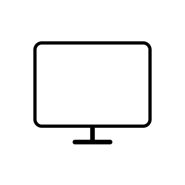 电视图标矢量设计模板图片下载