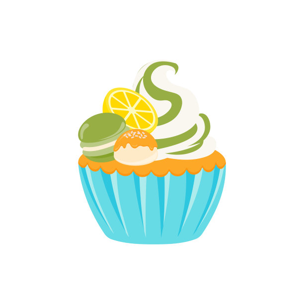 保留蛋糕，生日派对，各种口味的纸杯蛋糕，巧克力，柠檬，蓝莓，香草，牛奶，混合水果纸杯蛋糕图片下载