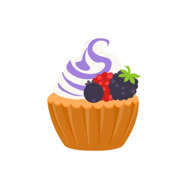 保留蛋糕，生日派对，各种口味的纸杯蛋糕，巧克力，柠檬，蓝莓，香草，牛奶，混合水果纸杯蛋糕图片下载