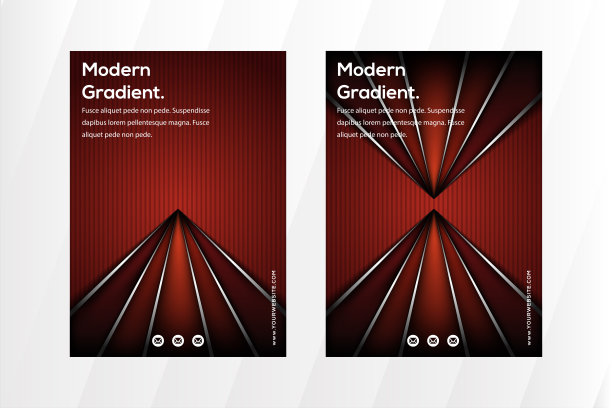 集合抽象几何设计的封面与三角形装饰在底部和上部。图片下载