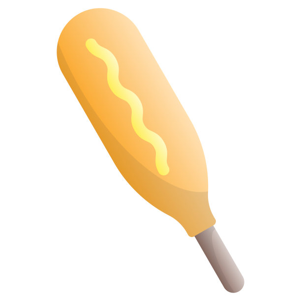 玉米狗图标设计模板矢量插图图片下载