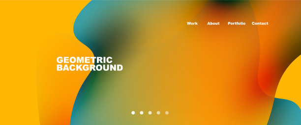 流动的渐变颜色和圆形元素和图片下载