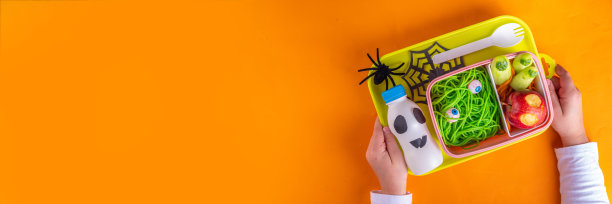 万圣节学校儿童午餐盒图片下载