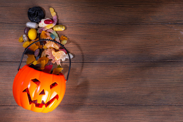 万圣节快乐小朋友节日背景图片下载