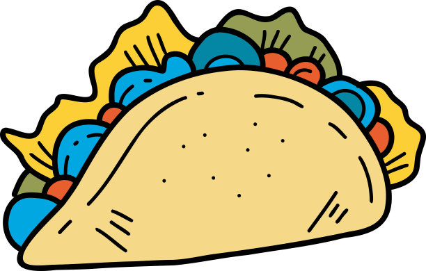 手绘美味三明治插图图片下载