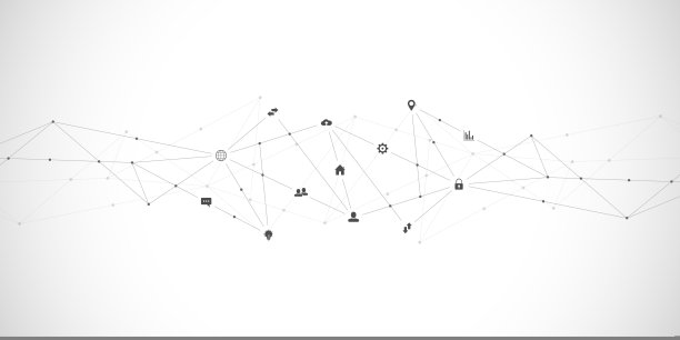 信息技术背景，信息图表元素和平面图标。数字技术、网络连接和通信概念。矢量图图片下载