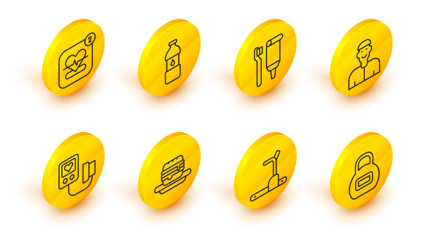 设线壶铃跑步机垃圾食品图片下载