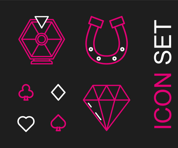 套线钻石打牌马蹄铁和图片下载