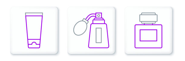 设置线须后水霜或乳液化妆品管图片下载