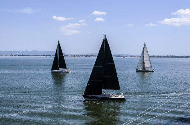 海上的帆船赛游艇图片下载