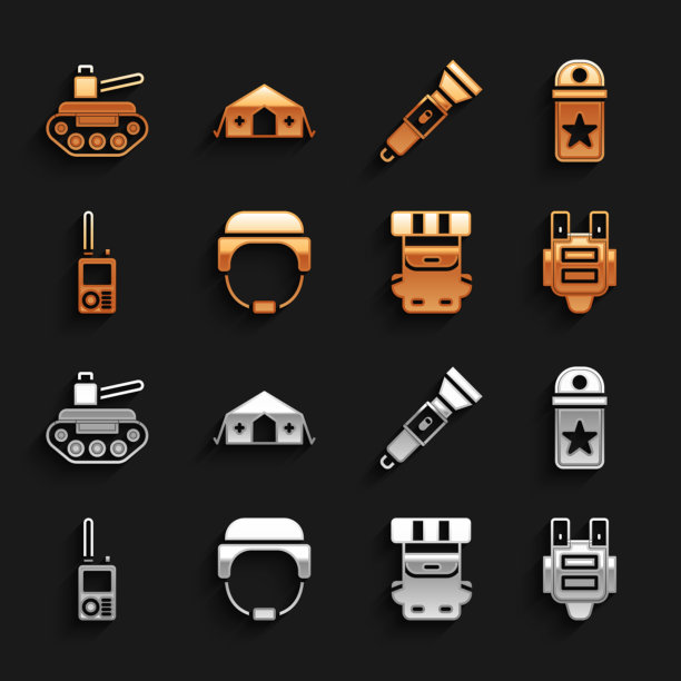 套装军用头盔人字形防弹背心图片下载