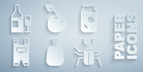 设满袋果酱坛子花园工人衣服图片下载