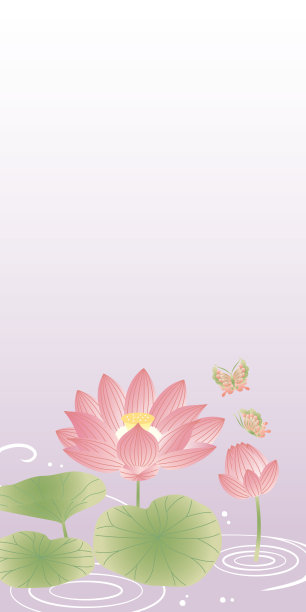 Obon Ohigan模板莲花图片下载