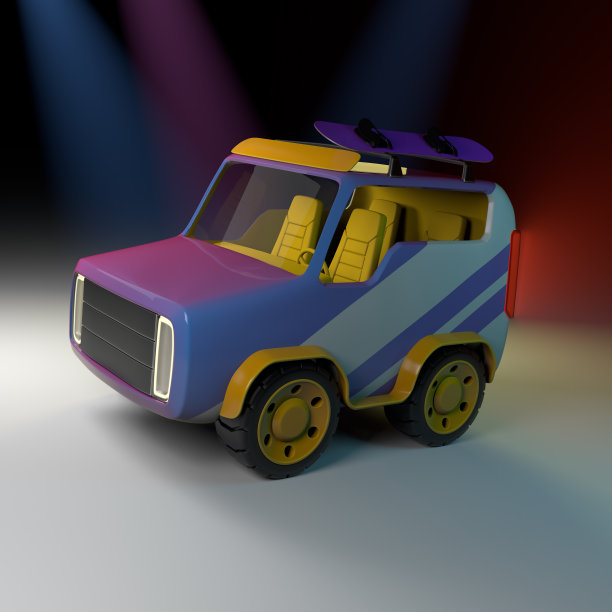 紫色SUV -侧面图片下载