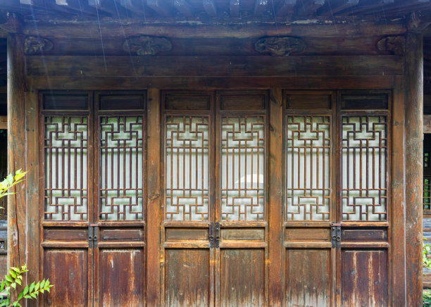 中国古代建筑的门图片下载