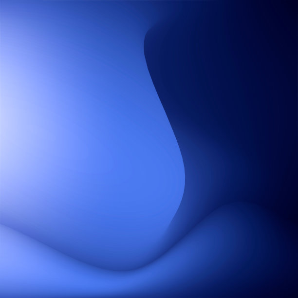 蓝色抽象与波浪曲线与梯度光图片下载