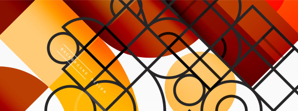 最小的几何抽象背景圆图片下载