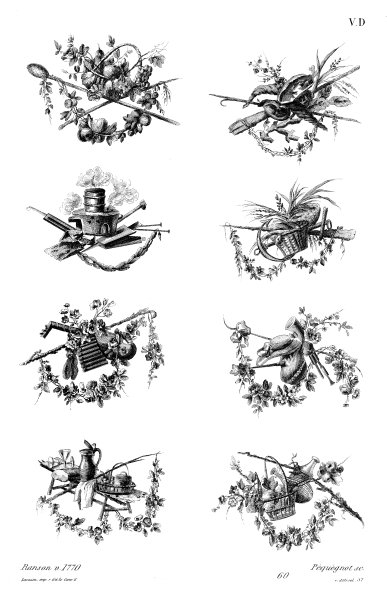 奖杯，Pierre Ranson，约1770年(8个图案)，路易十五时期，Old decoration 1875年。图片下载