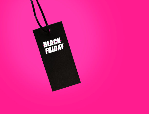 黑色标签与粉色背景文字图片下载