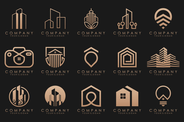 集房地产、建筑及建筑标志设计灵感图片下载