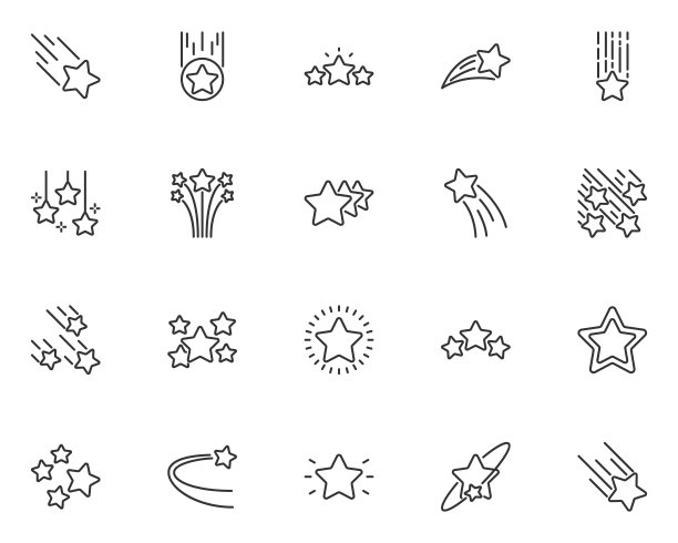 一套明星图标，闪闪发光图片下载